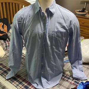 J.Crew Large Blue & White Stripe Buttondown Shirt